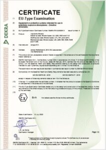 ATEX certificaat