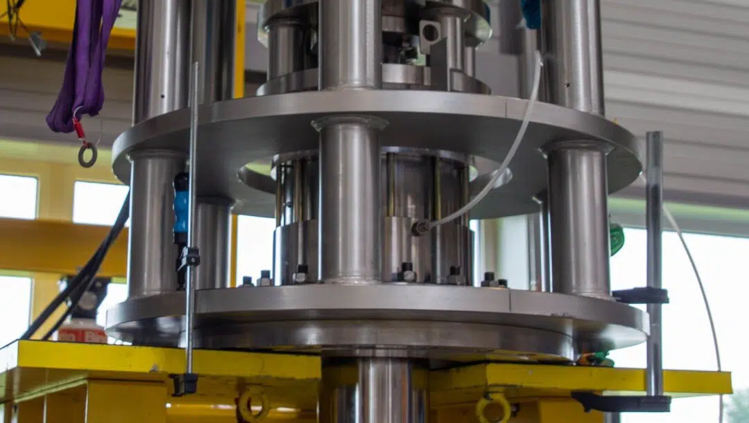 Top entry agitator for the production of glue