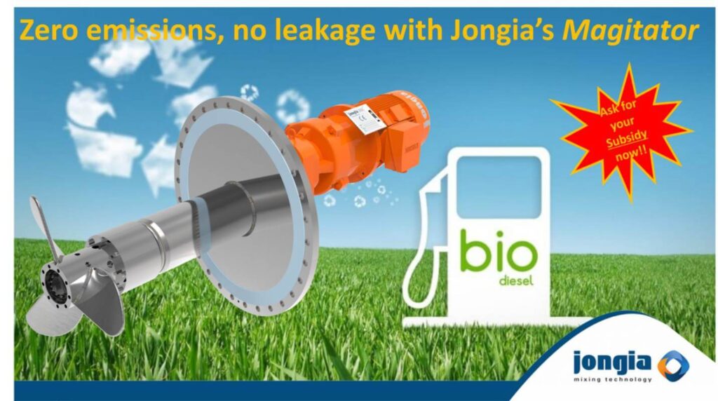 Jongia's Magitator magnetic mixer for Biodiesel