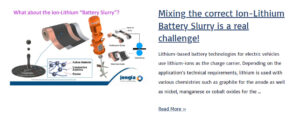 Mixing the correct Ion-Lithium Battery Slurry is a real challenge