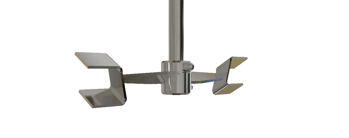 Counterflow Turbine Mixing Element